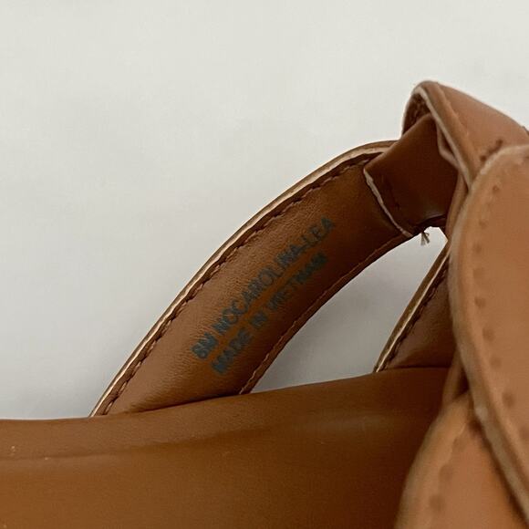 Nordstrom Carolina Slide Tan Toffee Size 8 Sandals classic coastal boho chic - Picture 3 of 12